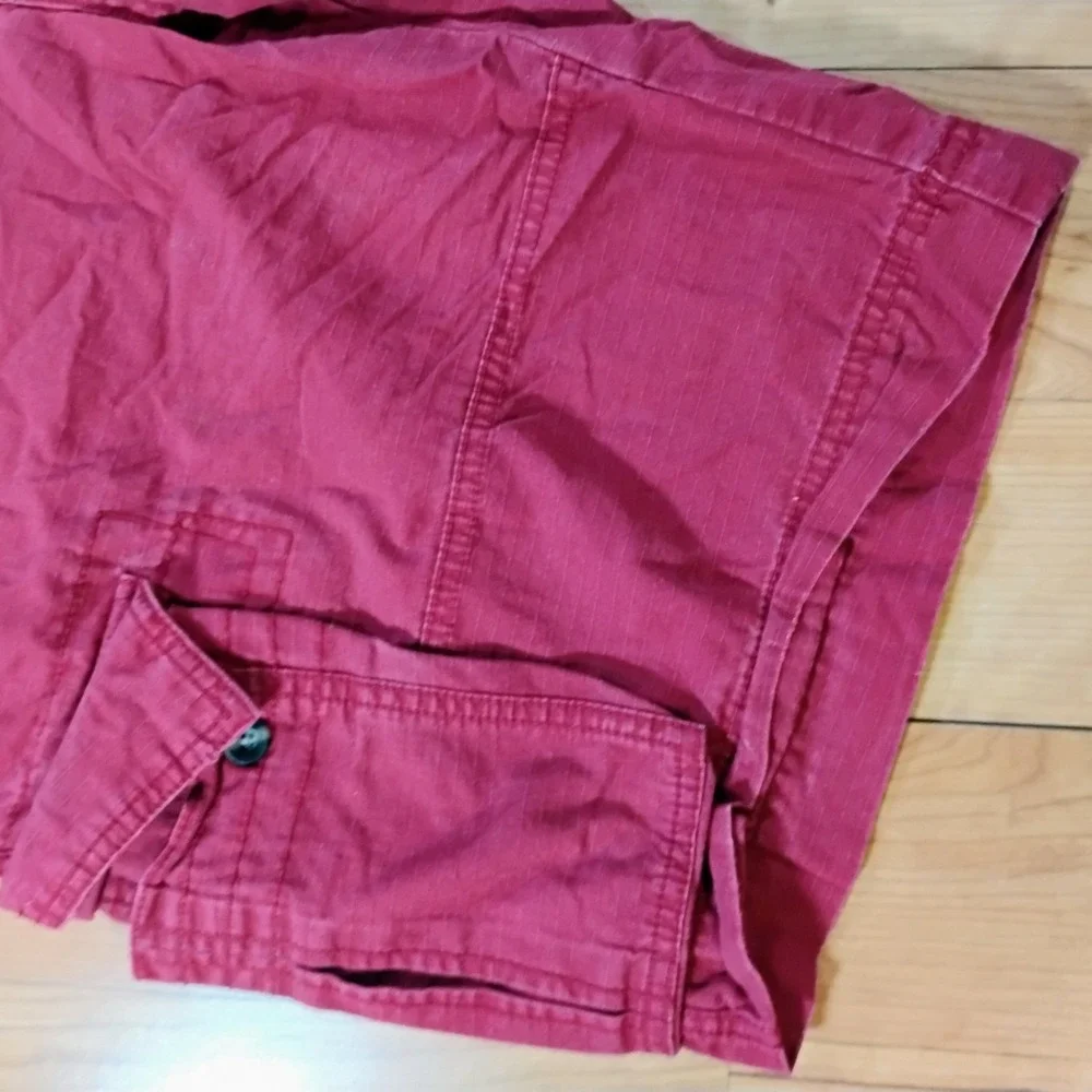 Mossimo Supply Co. Men's Size 34 Maroon Cargo Skater Shorts Baggy